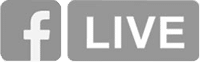 A live facebook icon featuring the word "live" on it.